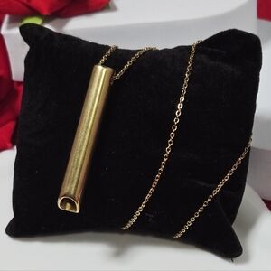 Anxiety Breathing Necklace Unisex Stainless Steel Meditation Breath Pendant NWT